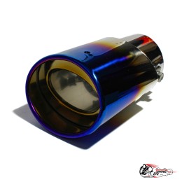 Насадка на глушитель универсальная овальная с опалом (Выход 80х60мм)