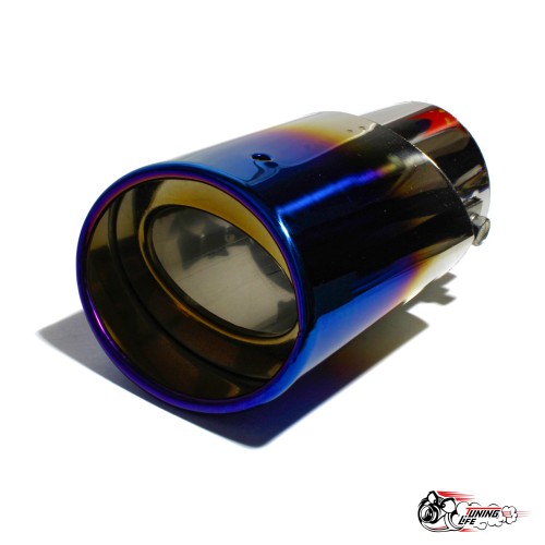 Насадка на глушитель универсальная овальная с опалом (Выход 80х60мм)