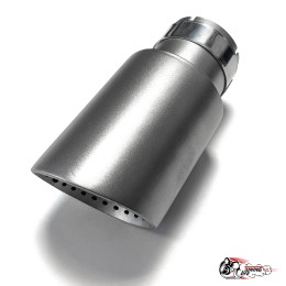 Насадка на глушитель НЕРЖ мат. с перфорацией 63 - 89