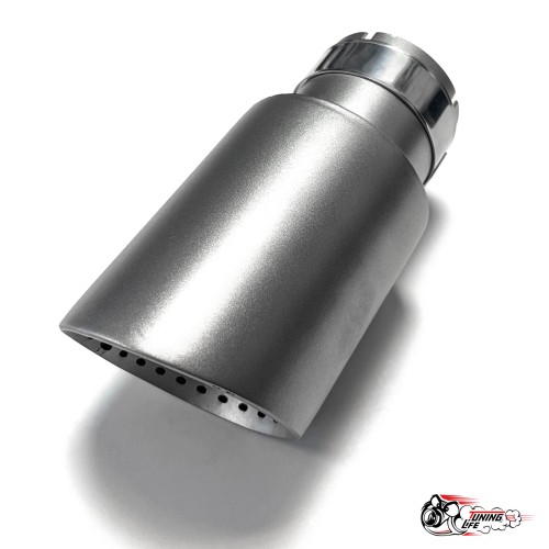 Насадка на глушитель НЕРЖ мат. с перфорацией 63 - 89