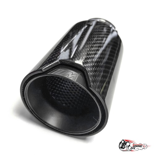 Насадка на глушитель черный мат. М стиль карбон глянец 63 - 89