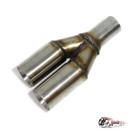 Насадка на глушитель раздвоенная № 4 ровная со скосами