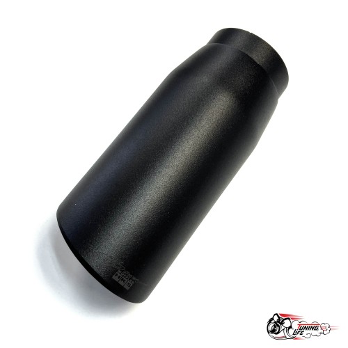 Насадка на глушитель универсальная HKS ЧЕРНЫЙ МАТ со скосом (Вход 63,выход 76)