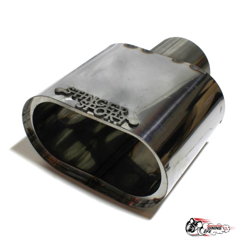 Насадка на глушитель Овал 63мм нержа