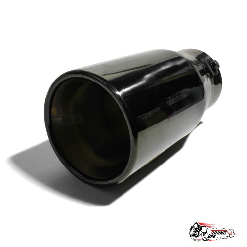 Насадка на глушитель универсальная HKS темная ровная (Выход 100мм)