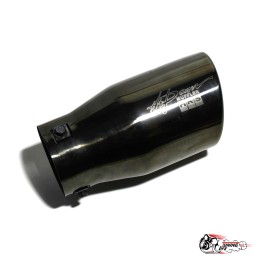 Насадка на глушитель универсальная HKS темная со скосом (Выход 100мм)