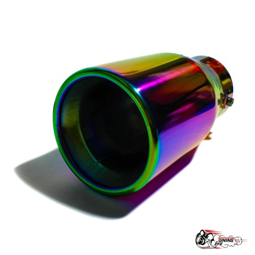 Насадка на глушитель универсальная HKS НЕО ХРОМ ровная (Выход 100мм)