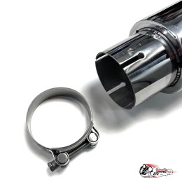 Насадка на глушитель НЕРЖ. 63 - 89 с закруглением (Акрапович стиль)