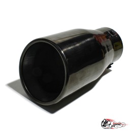 Насадка на глушитель универсальная HKS темная со скосом (Выход 100мм)