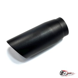 Насадка на глушитель универсальная HKS ЧЕРНЫЙ МАТ со скосом (Вход 63,выход 76)