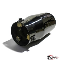 Насадка на глушитель универсальная HKS темная ровная (Выход 100мм)