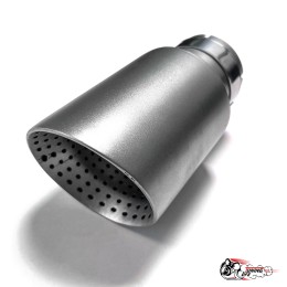 Насадка на глушитель НЕРЖ мат. с перфорацией 63 - 89