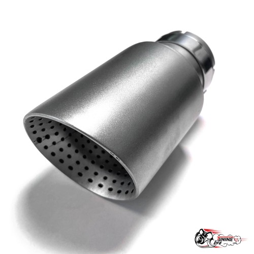 Насадка на глушитель НЕРЖ мат. с перфорацией 63 - 89