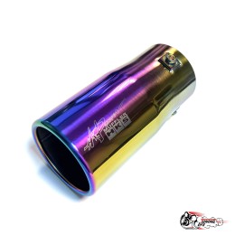 Насадка на глушитель универсальная HKS НЕО ХРОМ круг (Выход 75мм)