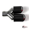 Насадка на глушитель Akrapovic Style Y (правая, глянец, 2х89mm)