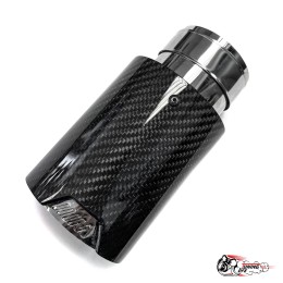 Насадка на глушитель НЕРЖ. М стиль карбон глянец 63 - 89