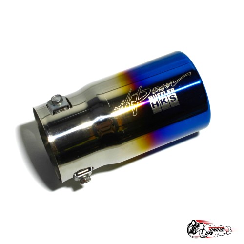 Насадка на глушитель универсальная HKS опал круг (Выход 75мм)