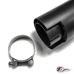 Насадка на глушитель черный мат. 63 - 89 короткая (скрытое крепление)