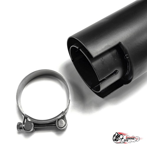 Насадка на глушитель черный мат. 63 - 89 короткая (скрытое крепление)