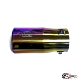 Насадка на глушитель универсальная HKS НЕО ХРОМ круг (Выход 75мм)