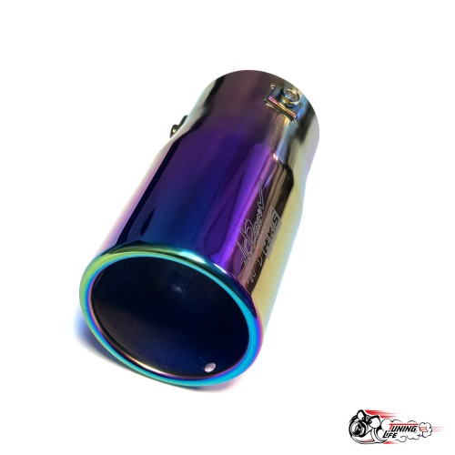 Насадка на глушитель универсальная HKS НЕО ХРОМ круг (Выход 75мм)