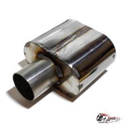 Насадка на глушитель Овал 51мм нержа