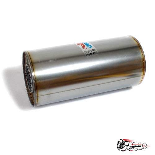 Пламегаситель 12025057d с диффуз. (d120, L250, под трубу d55)мм из нерж.стали CBD PLIN155