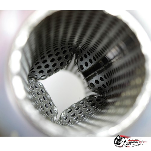 пламегаситель с перфор. диффуз.(d100, L250, под трубу d50)мм из нерж.стали "CBD" PLIN100