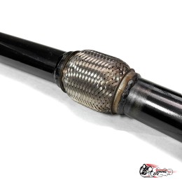 Резонатор СТИНГЕР труба 2110 8кл старые крепления под штатную установку с гофрой