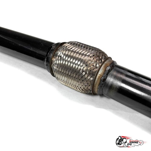 Резонатор СТИНГЕР труба 2110 8кл старые крепления под штатную установку с гофрой