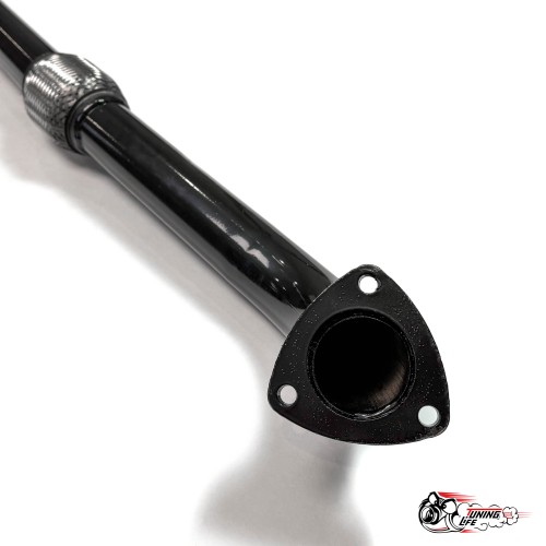 Резонатор СТИНГЕР труба 2110 8кл старые крепления под штатную установку с гофрой