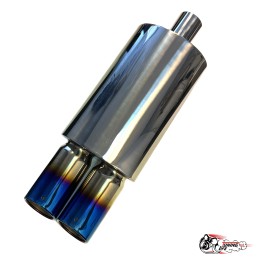 Глушитель HKS Двойной с опалом 57мм вход 68 выход