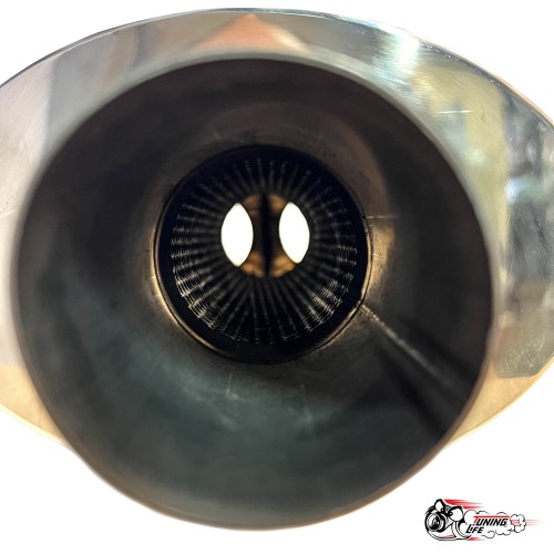 Глушитель HKS Двойной без опала 57мм вход 68 выход