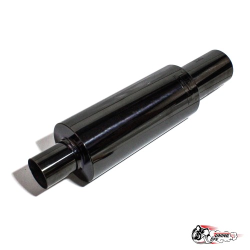 Глушитель HKS темный без опала (тихий бас) 63 вход 89 выход