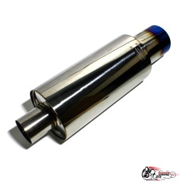 Глушитель HKS ХХЛ банка 160мм (тихий бас) 76 вход 109 выход