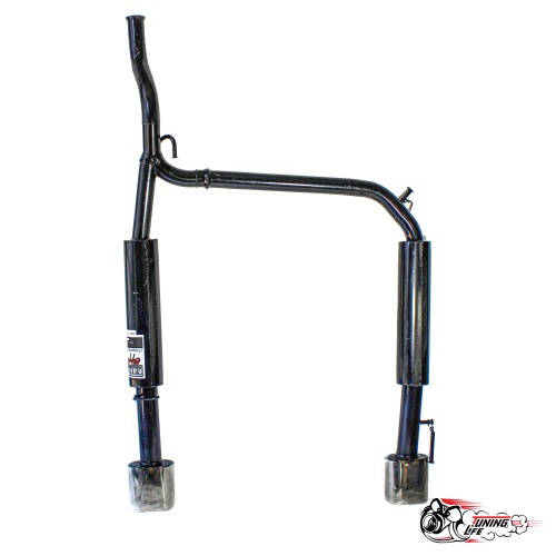 Глуш Стингер Приора седан MUTE раздвоенный с насадками