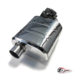 Глушитель c электро заслонкой 63мм