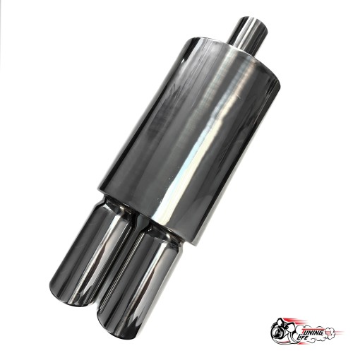 Глушитель HKS Двойной без опала 57мм вход 68 выход