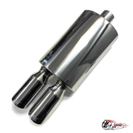 Глушитель HKS Двойной 300/550 без опала 63 мм вход 68 выход