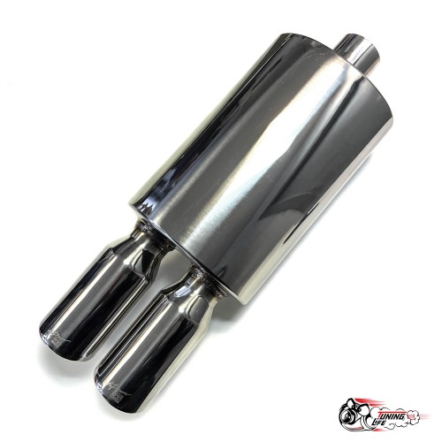 Глушитель HKS Двойной 300/550 без опала 63 мм вход 68 выход