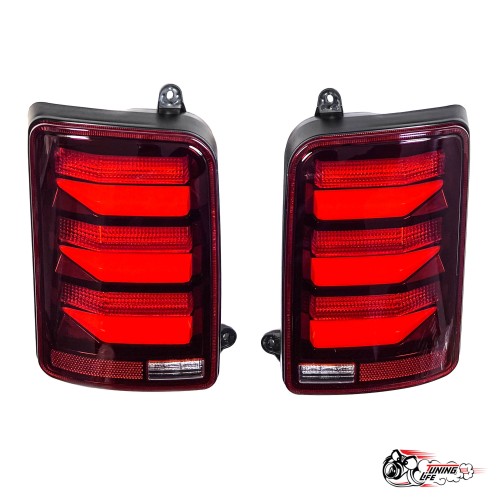 Фонари светодиодные Нива мерседес 222 стиль РЕСТАЙЛИНГ (прозрачные) (LEDZILLA) B-600-A