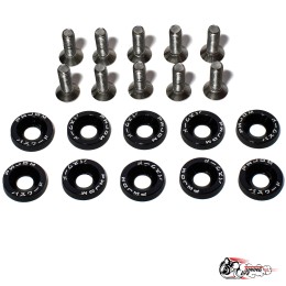 Шайбы с болтами декоративные JDM черные