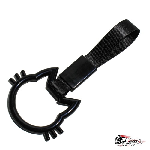 цурикава кот (хеллоу китти) черный, черная ткань