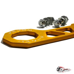 Петля буксировочная Password JDM загнутая золотая