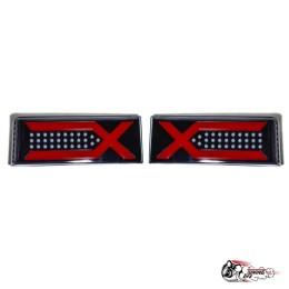 Фонари задние 2108 - 2114 X-образнае ПРОЗРАЧНЫЕ