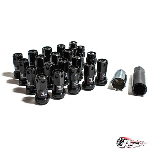 Гайки стальные MAX GUARD (с секреткой) черные 1.25