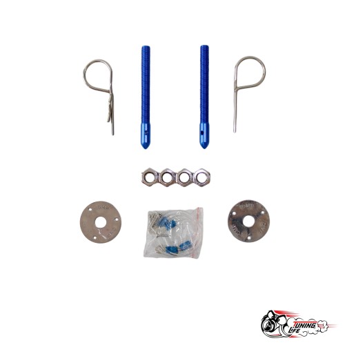 замки капота OMP синие