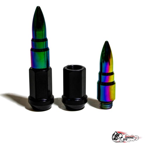 Гайки колесные Blox M12х1,5, НЕОХРОМ сталь пули