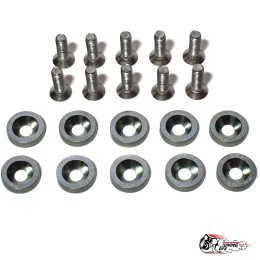 Шайбы с болтами декоративные JDM темно - серые