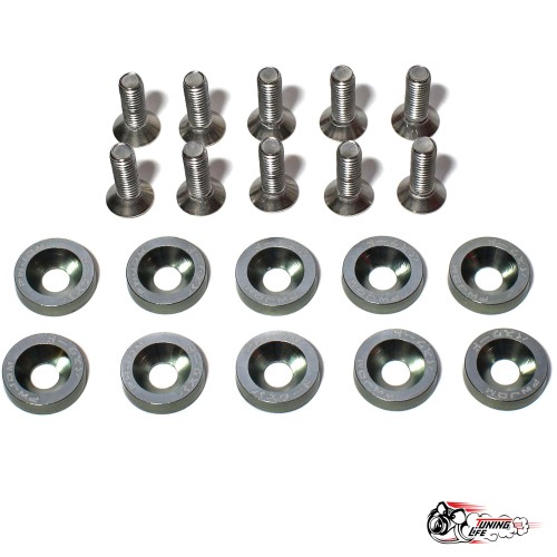 Шайбы с болтами декоративные JDM темно - серые